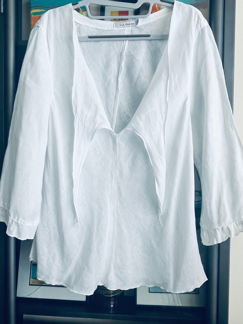 Cut Loose Linen Top